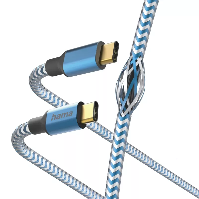 Hama Reflective USB-Kabel USB 2.0 1,5 m USB C Blau