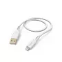 Hama Flexibles Kabel 1,5 m Weiß Lightning auf USB A 2,4 A