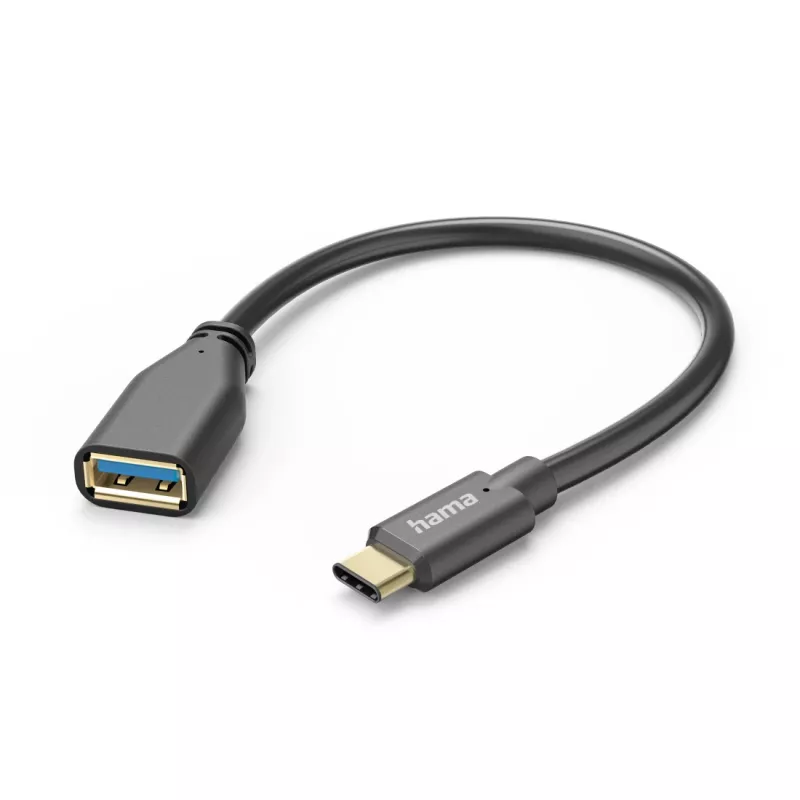 Hama 00201605 USB-Kabel USB 3.2 Gen 1 (3.1 Gen 1) 0,15 m USB C USB A Schwarz