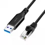 Netzwerkkabel LogiLink CU0406 RJ-45 Cat6 10 m Schwarz