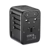 Reiseadapter UNITEK P1122ABK01 Universal Schwarz Typ C G I