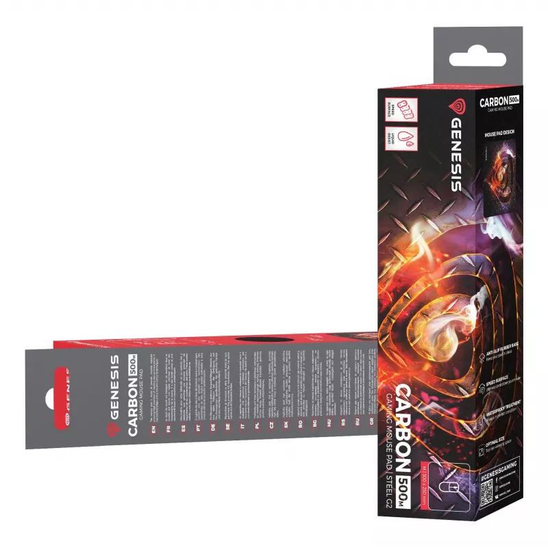 GENESIS Carbon 500 M Steel G2 Gaming-Mauspad Mehrfarbig