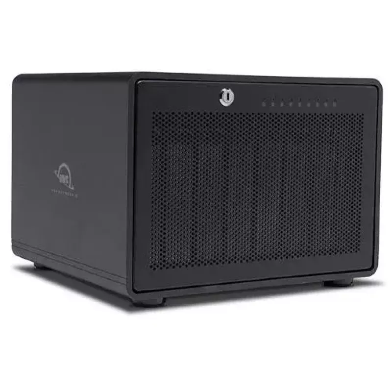 OWC ThunderBay 8 Festplatten-Array Desktop Schwarz 8 Laufwerke HDD SSD