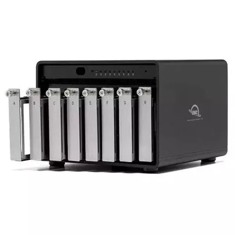 OWC ThunderBay 8 Festplatten-Array Desktop Schwarz 8 Laufwerke HDD SSD