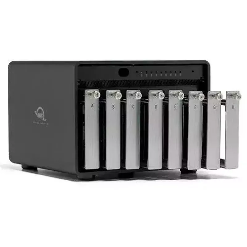 OWC ThunderBay 8 Festplatten-Array Desktop Schwarz 8 Laufwerke HDD SSD