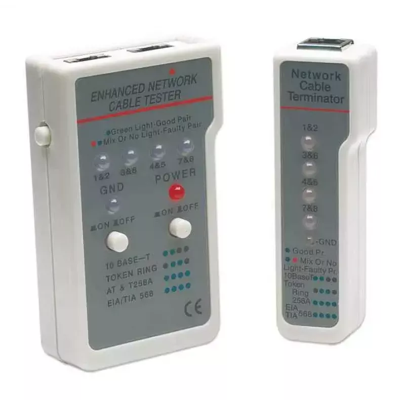 Intellinet Multifunktions-Kabeltester, RJ-45 und RJ-11, UTP/STP/FTP, geschirmt und ungeschirmt