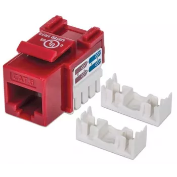 Intellinet Keystone Jack, Cat6, UTP, LSA, Rot