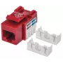 Intellinet Keystone Jack, Cat6, UTP, LSA, Rot