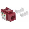 Intellinet Keystone Jack, Cat6, UTP, LSA, Rot