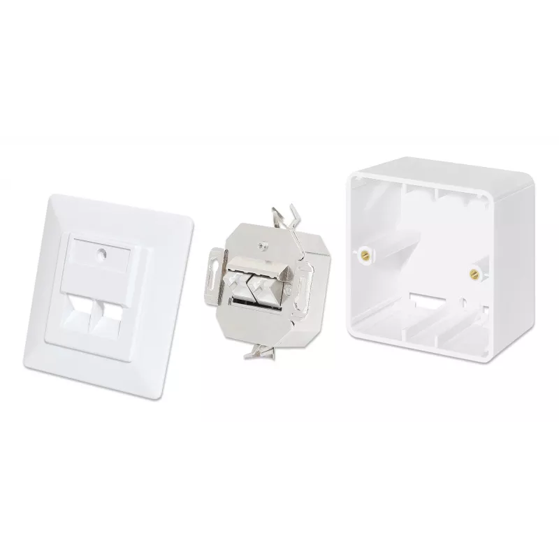 Intellinet Aufputz-Gehäuse 771900 771917 80x80x45mm Signalweiß RAL9003