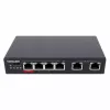 Intellinet 6-Port Fast Ethernet Switch 4 PoE Ports 65W Power Budget