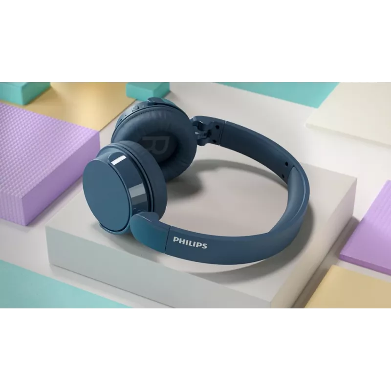 Philips 4000 series TAH4209BL/00 Kopfhörer/Headset Kabellos Head-band Anrufe/Musik Bluetooth Blau