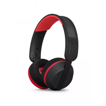Philips 6000 Serie TAA6219BK/00 Kopfhörer/Headset Kabellos On-Ear Musik Bluetooth Schwarz, Rot