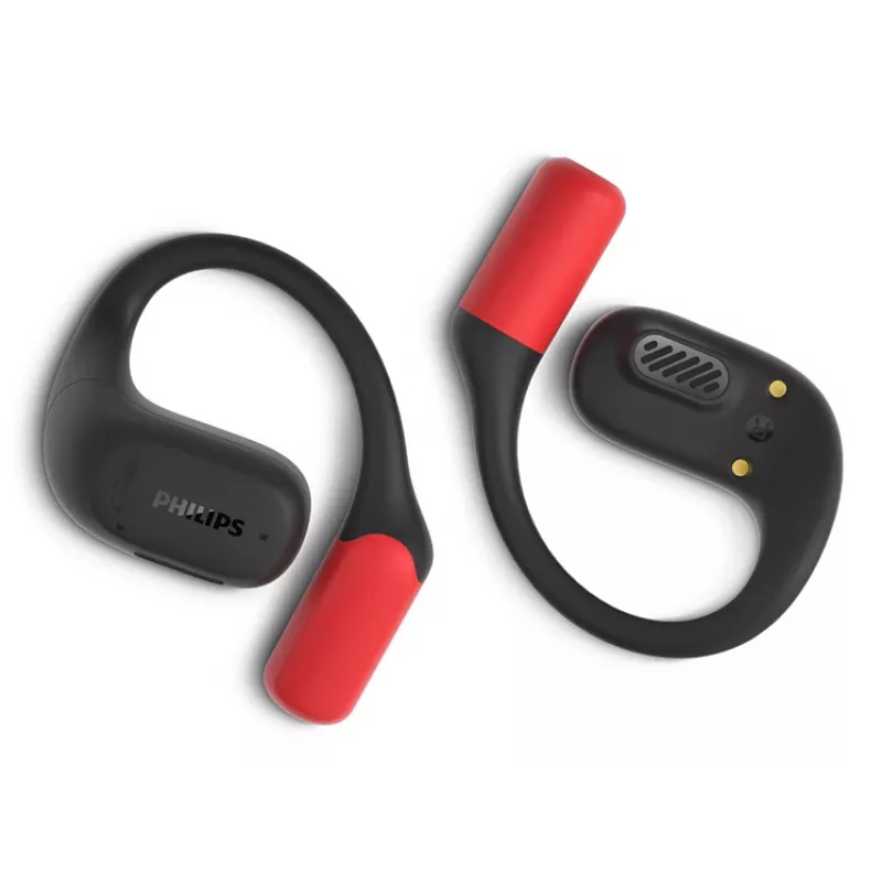 Philips 6000 series TAA6709BK/00 Kopfhörer/Headset True Wireless Stereo (TWS) Ear-Hook Sport Bluetooth Schwarz, Rot