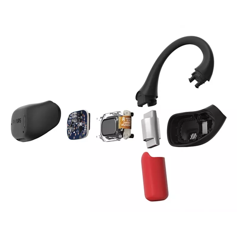 Philips 6000 series TAA6709BK/00 Kopfhörer/Headset True Wireless Stereo (TWS) Ear-Hook Sport Bluetooth Schwarz, Rot