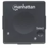 Manhattan HDMI Switch 2-Port, 1080p, verbindet 2 HDMI-Quellen mit 1 Anzeige, automatische und manuelle Umschaltung (per Taste), keine externe Stromversorgung erforderlich, Schwarz, drei Jahre Garantie