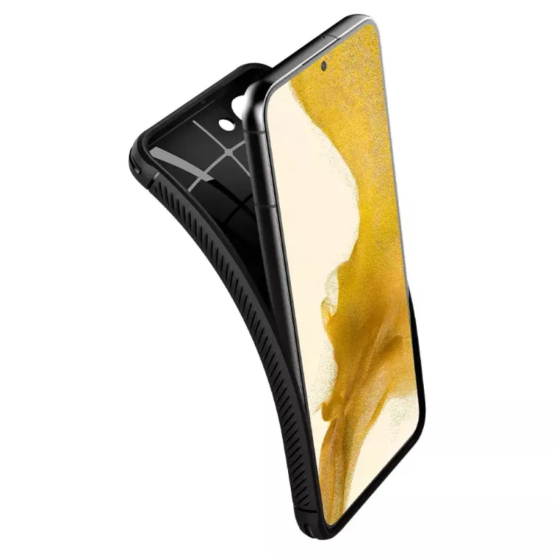 Spigen Rugged Armor Handyhülle Schwarz Galaxy S22 6,1 Zoll