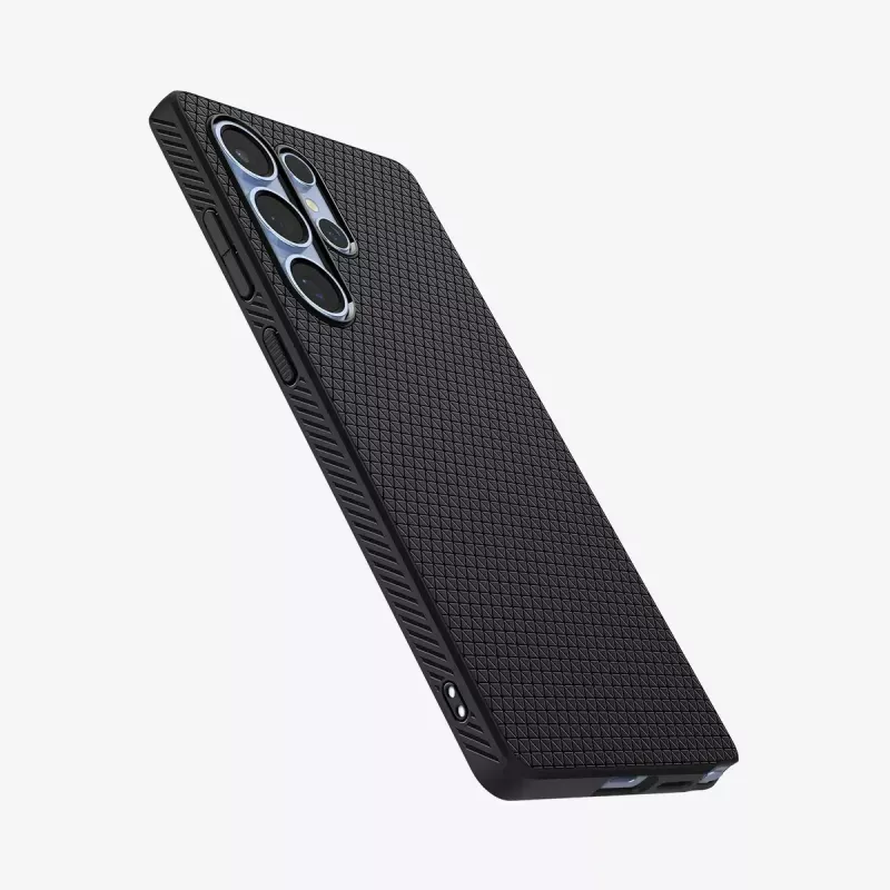 Spigen Galaxy S25 Ultra Case Liquid Air Mattschwarz Hülle Samsung Galaxy S25 Ultra 6,9 Zoll