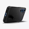 Spigen Galaxy S25 Hülle Tough Armor AI Schwarz Cover mit Tischständer