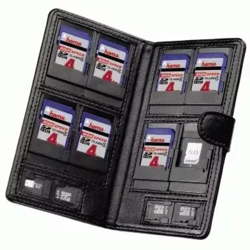 Hama „Vegas“ f/ SD-/microSD-Speicherkartenetui Koskin Schwarz