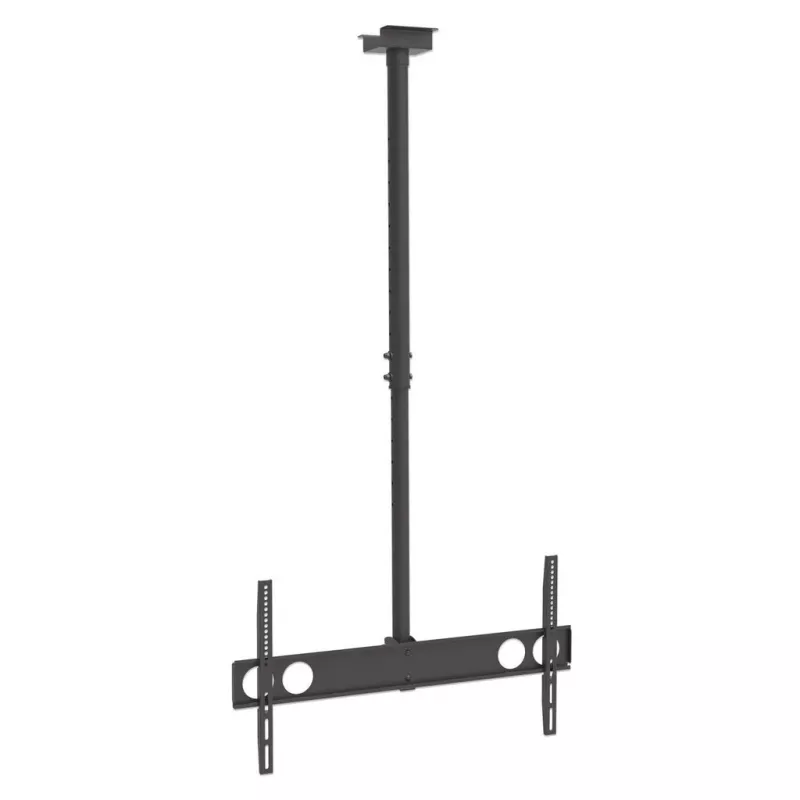 Manhattan Deckenhalterung für Fernseher & Monitore, Für Bildschirme: 37 Zoll bis 75 Zoll, Einstellbare Höhe: 105-156 cm, VESA-Kompatibilität: alle zwischen 200x200 und 800x400mm - überprüfen Sie die Abmessungen der vier Befestigungslöcher auf der Rückseite des Bildschirms, um sicherzustellen, dass sie passt, Max. 50kg, LFD,Halterung