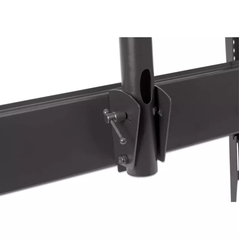 Manhattan Deckenhalterung für Fernseher & Monitore, Für Bildschirme: 37 Zoll bis 75 Zoll, Einstellbare Höhe: 105-156 cm, VESA-Kompatibilität: alle zwischen 200x200 und 800x400mm - überprüfen Sie die Abmessungen der vier Befestigungslöcher auf der Rückseite des Bildschirms, um sicherzustellen, dass sie passt, Max. 50kg, LFD,Halterung