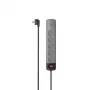 Hama 00223056 Stromverlängerung 1,5 m 5 AC-Ausgänge Innenbereich Schwarz, Grau