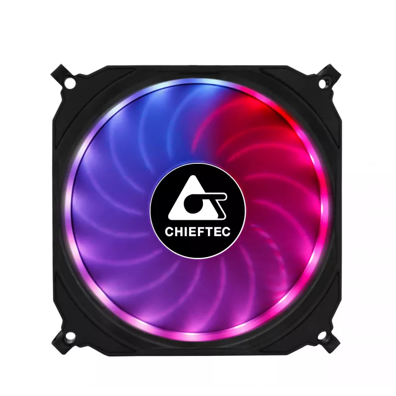 Chieftec CF-3012-RGB Computer-Kühlsystem Computergehäuse Lüfter 12 cm Schwarz