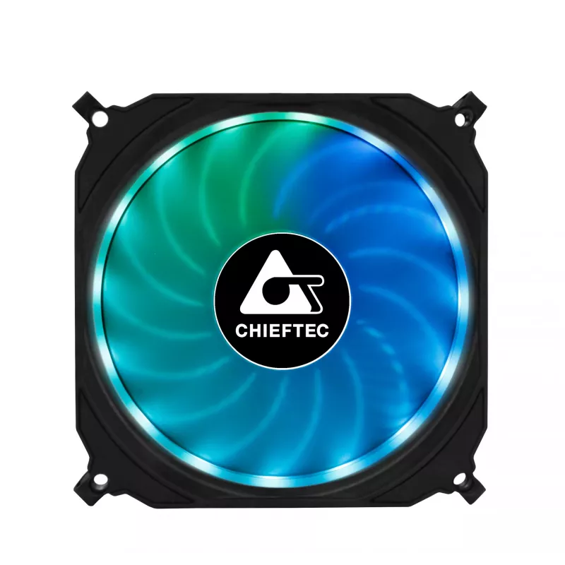 Chieftec CF-3012-RGB Computer-Kühlsystem Computergehäuse Lüfter 12 cm Schwarz