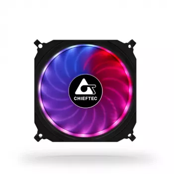 Chieftec CF-1225RGB Computer-Kühlsystem Computergehäuse Lüfter 12 cm Schwarz