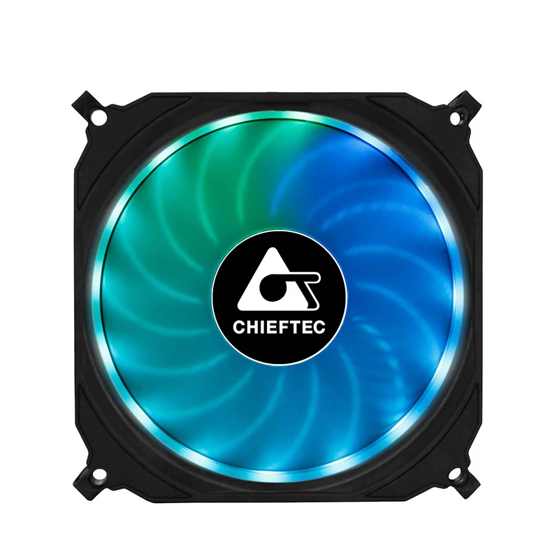Chieftec CF-1225RGB Computer-Kühlsystem Computergehäuse Lüfter 12 cm Schwarz