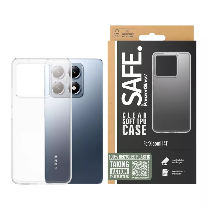 PanzerGlass SAFE. by ® TPU Hülle Transparent Xiaomi 14T