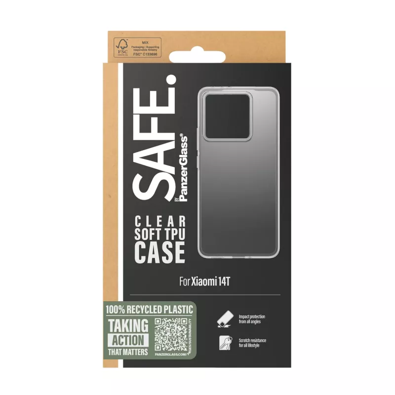 PanzerGlass SAFE. by ® TPU Hülle Transparent Xiaomi 14T