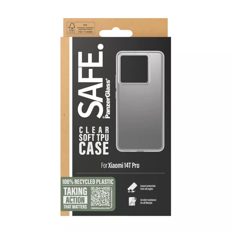 PanzerGlass SAFE. by ® TPU Hülle Transparent Xiaomi 14T Pro