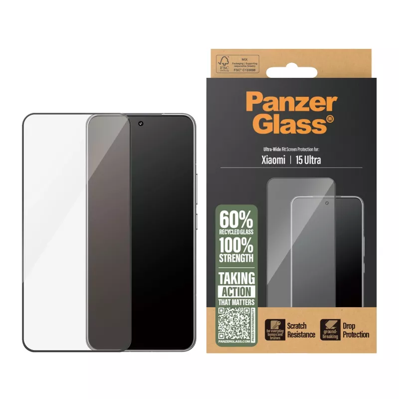 PanzerGlass Displayschutz Xiaomi 15 Ultra Ultra-Wide Fit kratzfest stoßfest