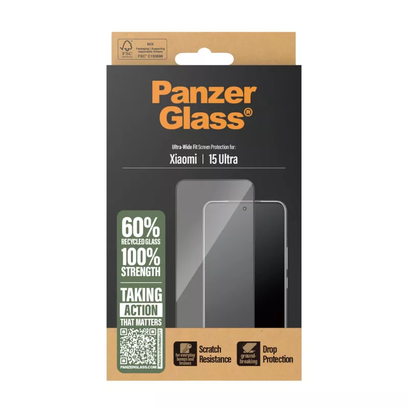 PanzerGlass Displayschutz Xiaomi 15 Ultra Ultra-Wide Fit kratzfest stoßfest
