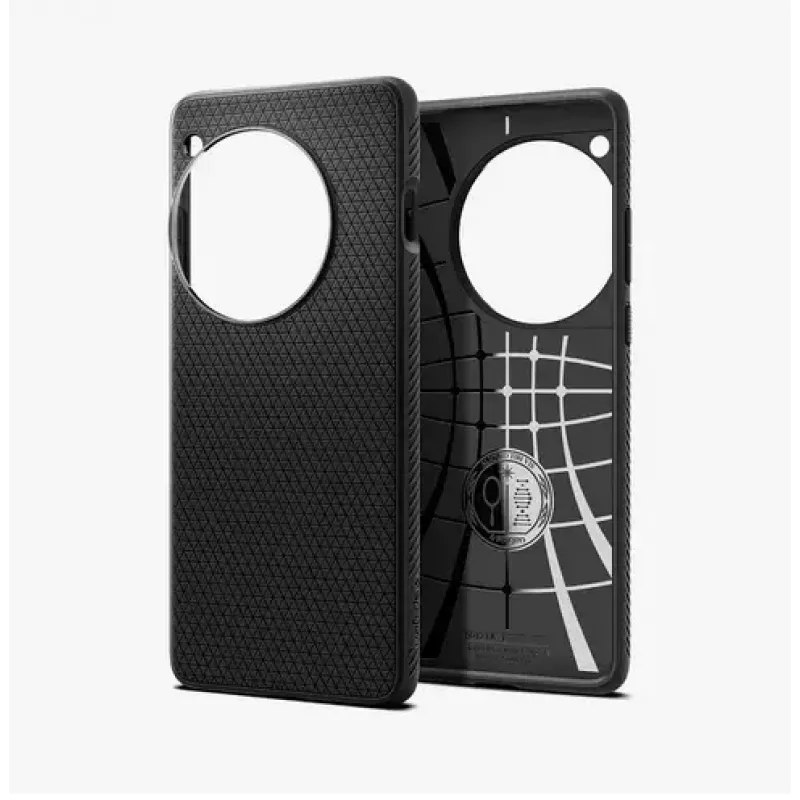 Spigen OnePlus 12 Liquid Air Mattschwarz Handyhülle 17,3 cm