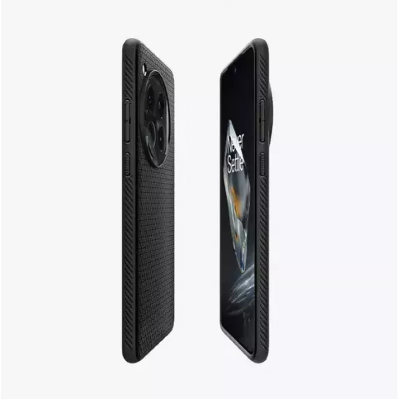 Spigen OnePlus 12 Liquid Air Mattschwarz Handyhülle 17,3 cm