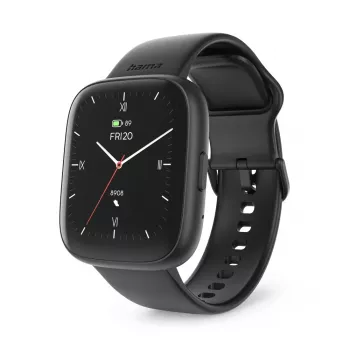 Smartwatch HAMA 4000 square schwarz — HAMA 4000 square, schwarze Smartwatch