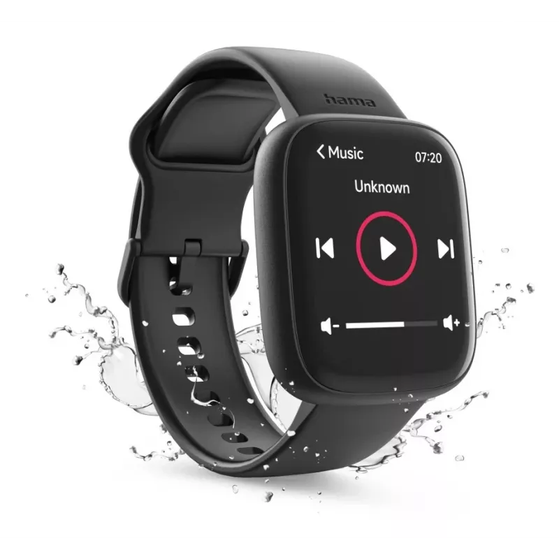 Smartwatch HAMA 4000 square schwarz — HAMA 4000 square, schwarze Smartwatch