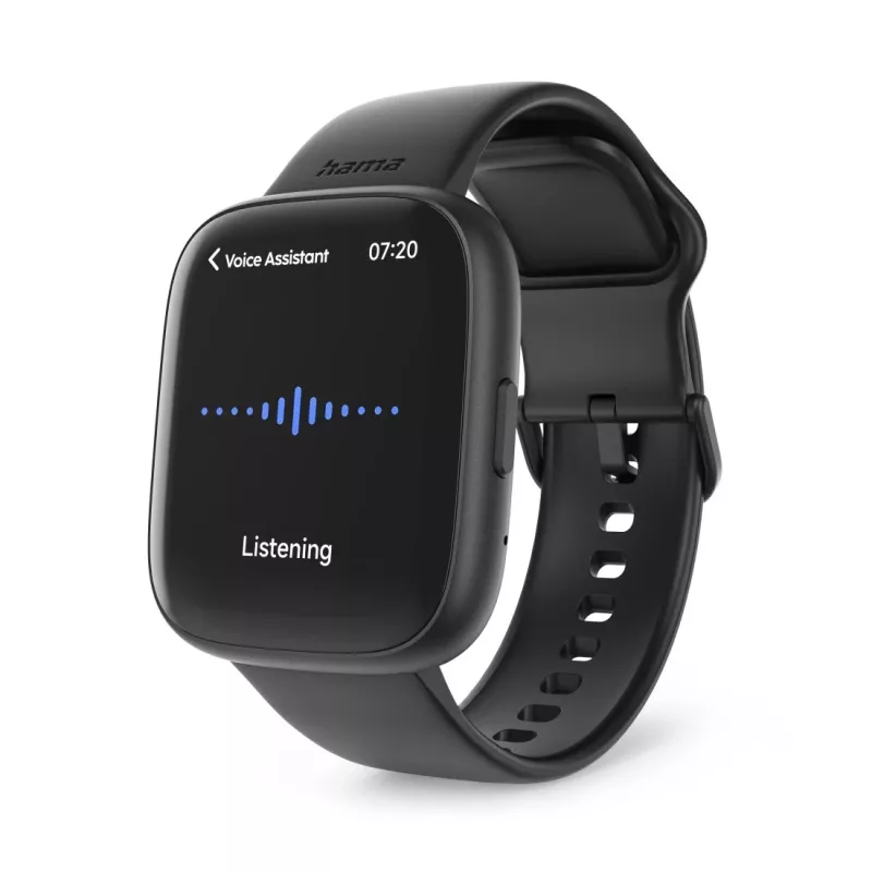 Smartwatch HAMA 4000 square schwarz — HAMA 4000 square, schwarze Smartwatch