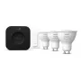 Philips Hue White and Colour Ambience Starterkit: 3 GU10-Leuchtmittel + Dimmschalter + Bridge Pro