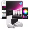 Smart-Lichtset Philips Hue White and Colour Ambience Starter Kit — 3 E27 Smart-Lampen, Dimmschalter, Bridge Pro, Bluetooth/Zigbee