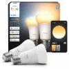Intelligente Glühlampe Philips A60 E27 — Bluetooth/Zigbee, 6 W, 810 lm, weiß, 2er-Pack