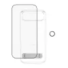Schutz-Bundle PanzerGlass CARE 3-in-1 Feature Kick für iPhone Air — gehärtetes Glas, PET, Silikon, transparent