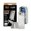 Schutz-Bundle PanzerGlass CARE 3-in-1 Feature Kick für iPhone Air — gehärtetes Glas, PET, Silikon, transparent