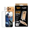 Bildschirmschutz- und Hüllen-Bundle PanzerGlass CARE 3-in-1 Feature Kick für iPhone 17 Pro Max — gehärtetes Glas, PET, Silikon, transparent
