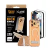 Bildschirmschutz- und Hüllen-Bundle PanzerGlass CARE 3-in-1 Feature Kick für iPhone 17 Pro Max — gehärtetes Glas, PET, Silikon, transparent