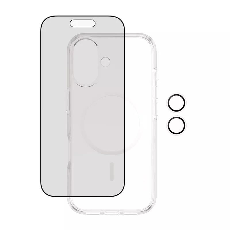 Schutzhülle PanzerGlass Case CARE für iPhone 17 mit Sichtschutz, 3-in-1-Funktionalität