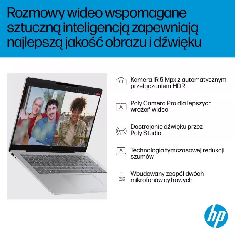 Laptop HP OmniBook 7 AI 14-fr0003nw 14 Zoll Intel Core i5 16GB RAM 512GB SSD